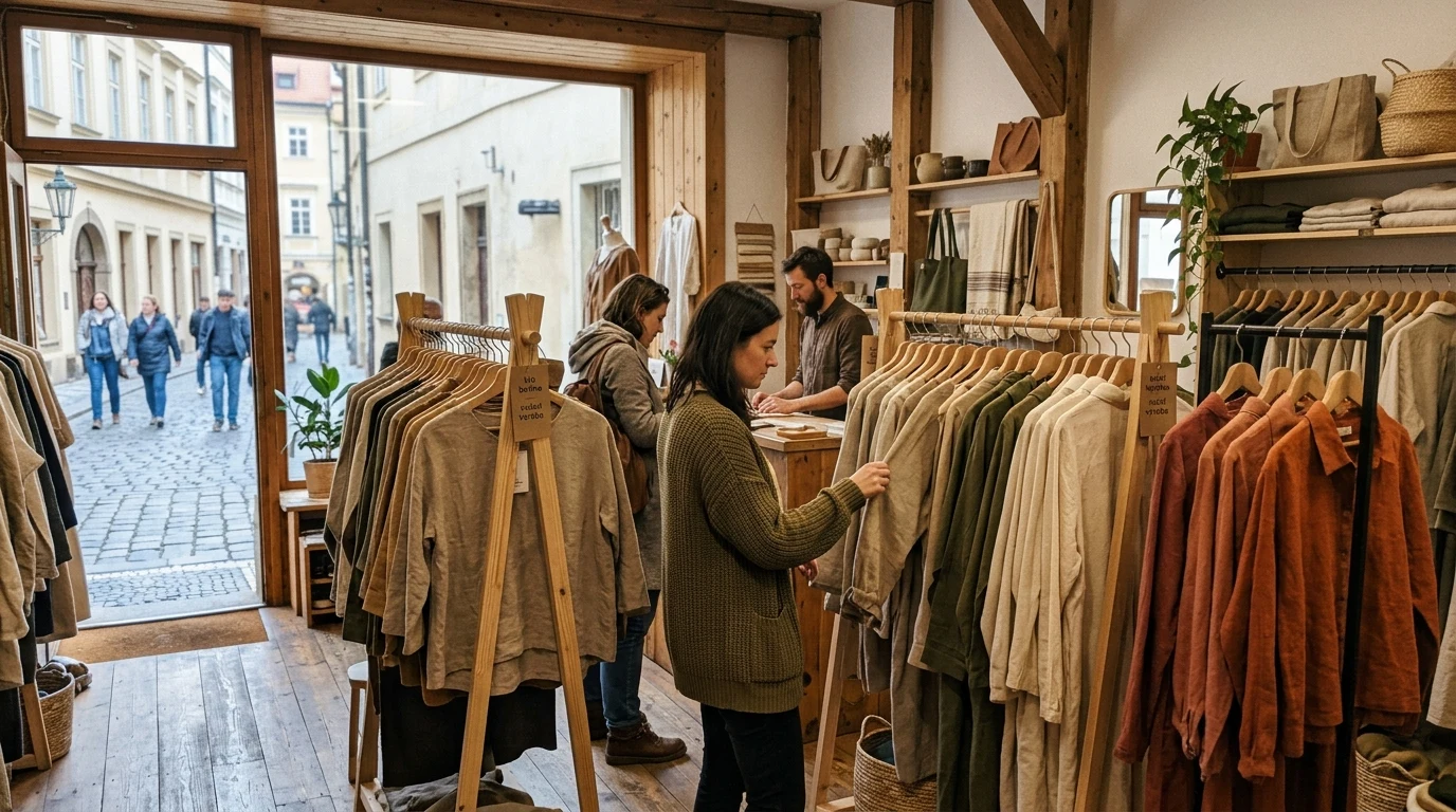 Showroom ceske udrzitelne mody v Praze