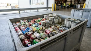 Trideni a recyklace kovu plechovek a srotu